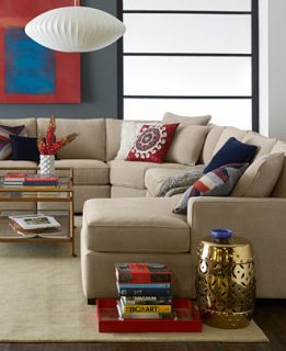 Radley Fabric Sectional Sofa Living Room Furniture Collection