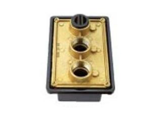 BWF PB 100 Swimming Pool Junction Box with 3 Threaded Outlets 2 3/4" 1", Brass