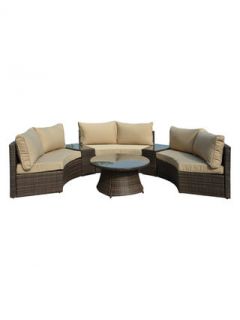 Herring Round Deep Seating Set with Coffee Table by AXCSS