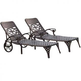Biscayne Chaise Lounge Chairs   Black   7184671