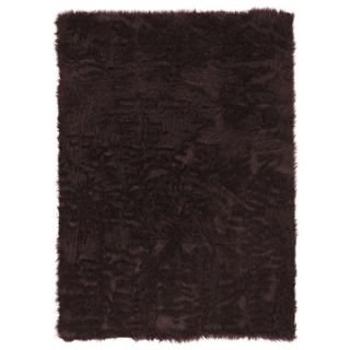 Oh! Home Faux Sheepskin Brown Area Rug (18 x 26)  