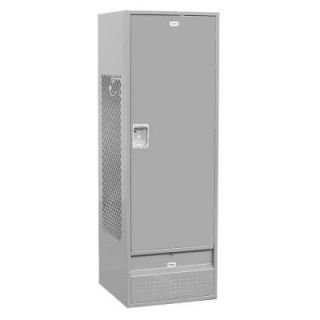 Salsbury Industries 71000 Series 24 in. W x 78 in. H x 24 in. D   Gear Metal Locker with Solid Door Assembled in Gray 71024GY A