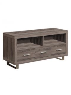 Reclaimed Look 3 Drawer TV Stand by Monarch Specialties