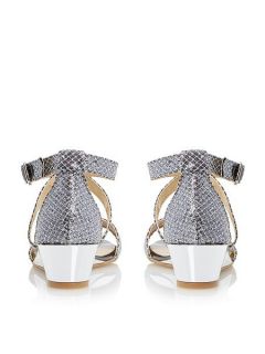 Episode Kadillac lurex low wedge sandals