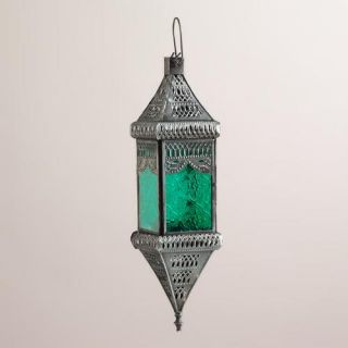 Small Green Square Hanging Lantern