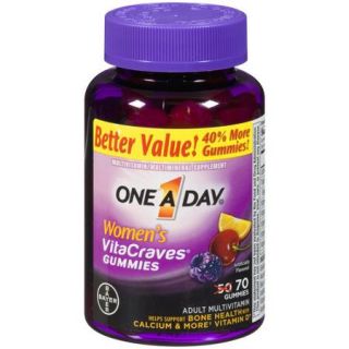 One a Day Women's VitaCraves Women's Gummies Multivitamin/Multimineral Supplement, 70 count