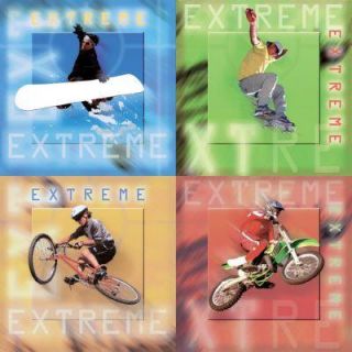 The Wallpaper Company 11.5 In. x 11.5 In. Multi Colored Extreme Sports Self Stick Wall Art DISCONTINUED WC1285372