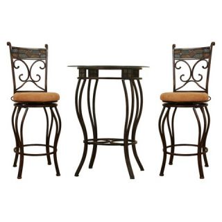 Boraam 3 Piece Beau Pub Dining Set