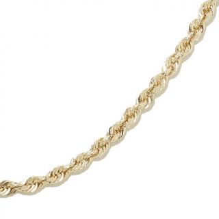 Michael Anthony Jewelry® 10K Glitter Rope Chain 20" Necklace   7357344