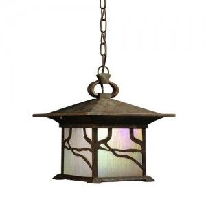Kichler 9837DCO Outdoor Light, Arts and Crafts/Mission Pendant 1 Light Fixture   Distressed Copper