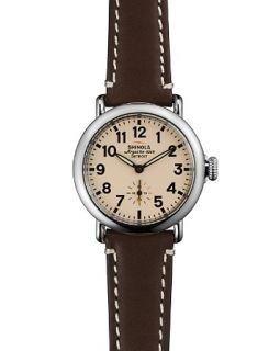 Shinola The Runwell Dark Brown Leather Strap Watch, 36mm