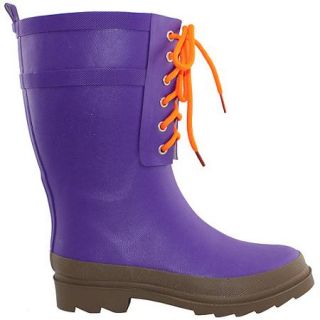 Women's Laceup Purple Rain Boot