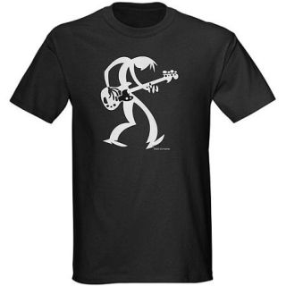 Cafepress Men's Bass Guitar Guy Graphic Tee