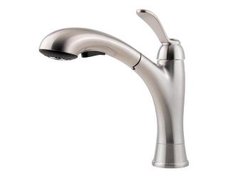 Pfister F 534 7CMS Clairmont 1 or 3 Hole Kitchen Faucet, Stainless Steel