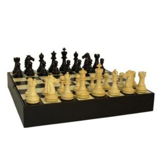 WW Chess Black Mustang On Black/Maple Chest