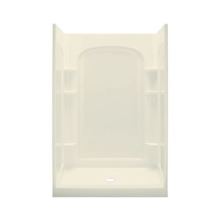 Sterling Ensemble Biscuit Vikrell Wall and Floor 4 Piece Alcove Shower Kit (Common: 34 in x 48 in; Actual: 75.75 in x 34 in x 48 in)