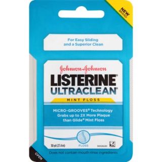 Listerine UltraClean Floss, Mint, 30 Yards