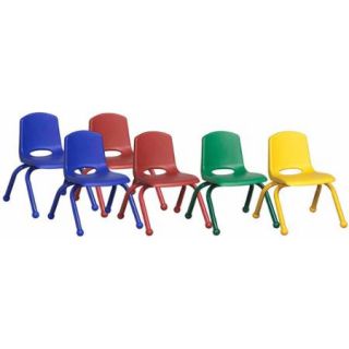 ECR4KIDS 6 Piece Stack Chair with Matching Legs