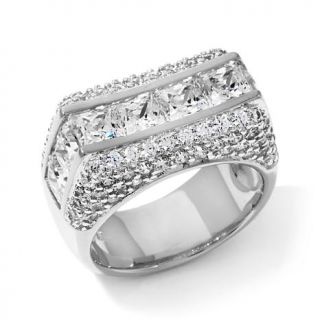 Victoria Wieck 4.33ct Absolute™ Princess Cut and Pavé Ring   7822209