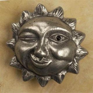 Winking sun lg knob (Pewter with Bronze)