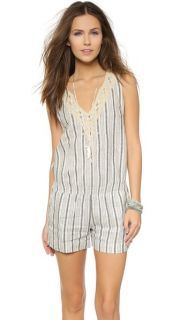 Twelfth St. by Cynthia Vincent Embroidered Stripe Romper