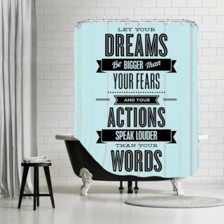 Americanflat ''Let Your Dreams Be Bigger'' Shower Curtain