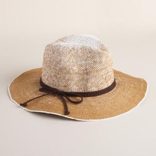 White and Tan Ombre Panama Hat