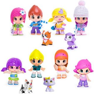 Pinypon Case Figures and Pets Set