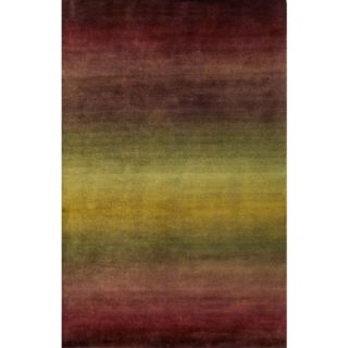 Colorfield Burgundy Indoor Rug (8 x 10)