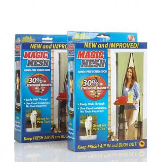 Magic Mesh™ Hands Free Magnetic Screen Door 2 pack   7742837