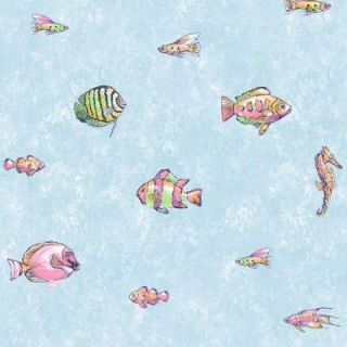 York Wallcoverings 56 sq. ft. Under The Sea Wallpaper DISCONTINUED CK7603
