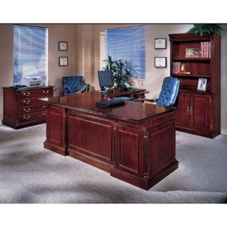 DMi Keswick Executive L Desk Suite with Bookcase and Lateral File