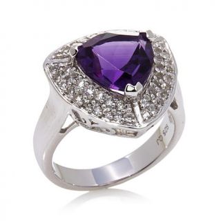 Colleen Lopez "Luminous & Lovely" 3.47ct Amethyst and White Topaz Triangula   7742636