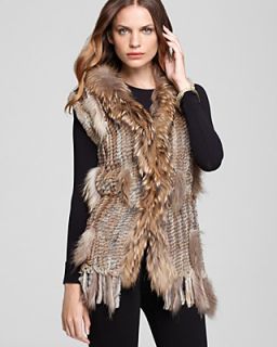 Shiloh770 Knit Back Fur Vest