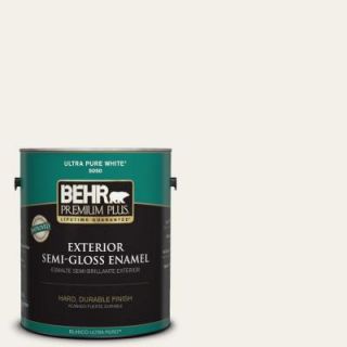 BEHR Premium Plus 1 gal. #780C 1 Sea Salt Semi Gloss Enamel Exterior Paint 505001