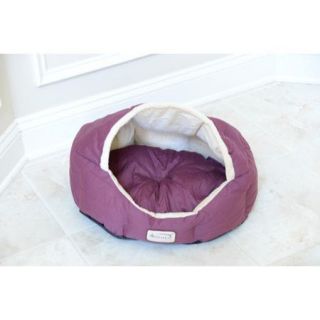 Armarkat Cat Bed in Burgundy and Beige