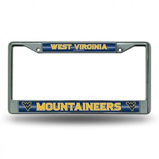 "Bling" Chrome License Plate Frame   West Virginia University   7606661