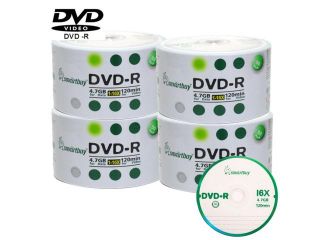Smartbuy DVD R 16X 4.7GB 120Min Logo Top Music Video Data Recordable Disc (200 Packs)