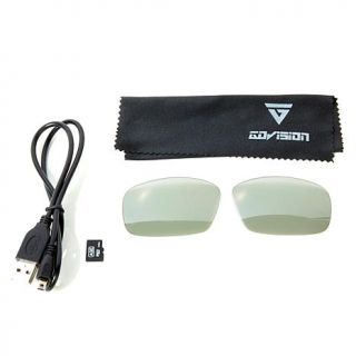 GoVision 1080P HD Video Capture Sunglasses with 15MP Camera, Protective Case, 2   8061568