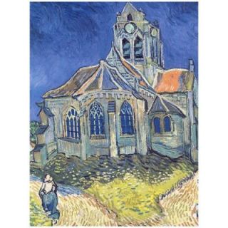 Trademark Fine Art 35 in. x 47 in. Church at Auvers sur Oise, 1890 Canvas Art BL0264 C3547GG