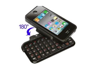 TK 421 Case with Flip out Bluetooth Keyboard for iPhone 4, 180 Degree Rotate