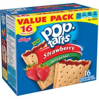 Kellogg's Strawberry Pop Tarts, 16 ct
