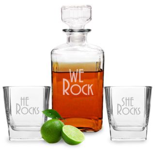 We Rock Decanter and Glasses Set   16819492   Shopping