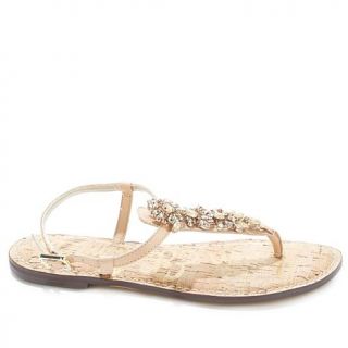 Sam Edelman "Gene" Leather and Jewel Thong Sandal   8020835