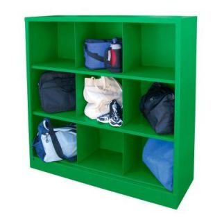 Cubby 46 in. x 52 in. Primary Green 9 Cube Organizer IC00461852 A8