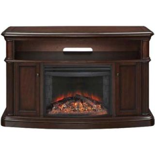 Muskoka 56 in. Linton Media Mantel Electric Fireplace in Cherry MTVSC2595SCH