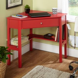 Simple Living Ellen Red Corner Desk   16352531  