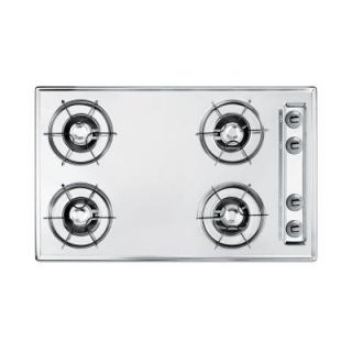 Summit Appliance 30 in. Gas Cooktop in Chrome with 4 Burners ZNL05P