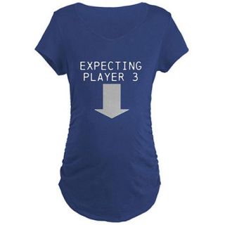 Cafepress Expecting Player 3 Maternity Dark T Shirt