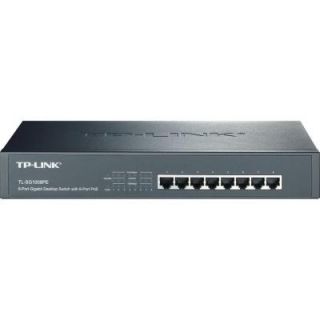 TP LINK 8 Port Gigabit Desktop/Rackmount Switch with 8 Port PoE+ TL SG1008PE